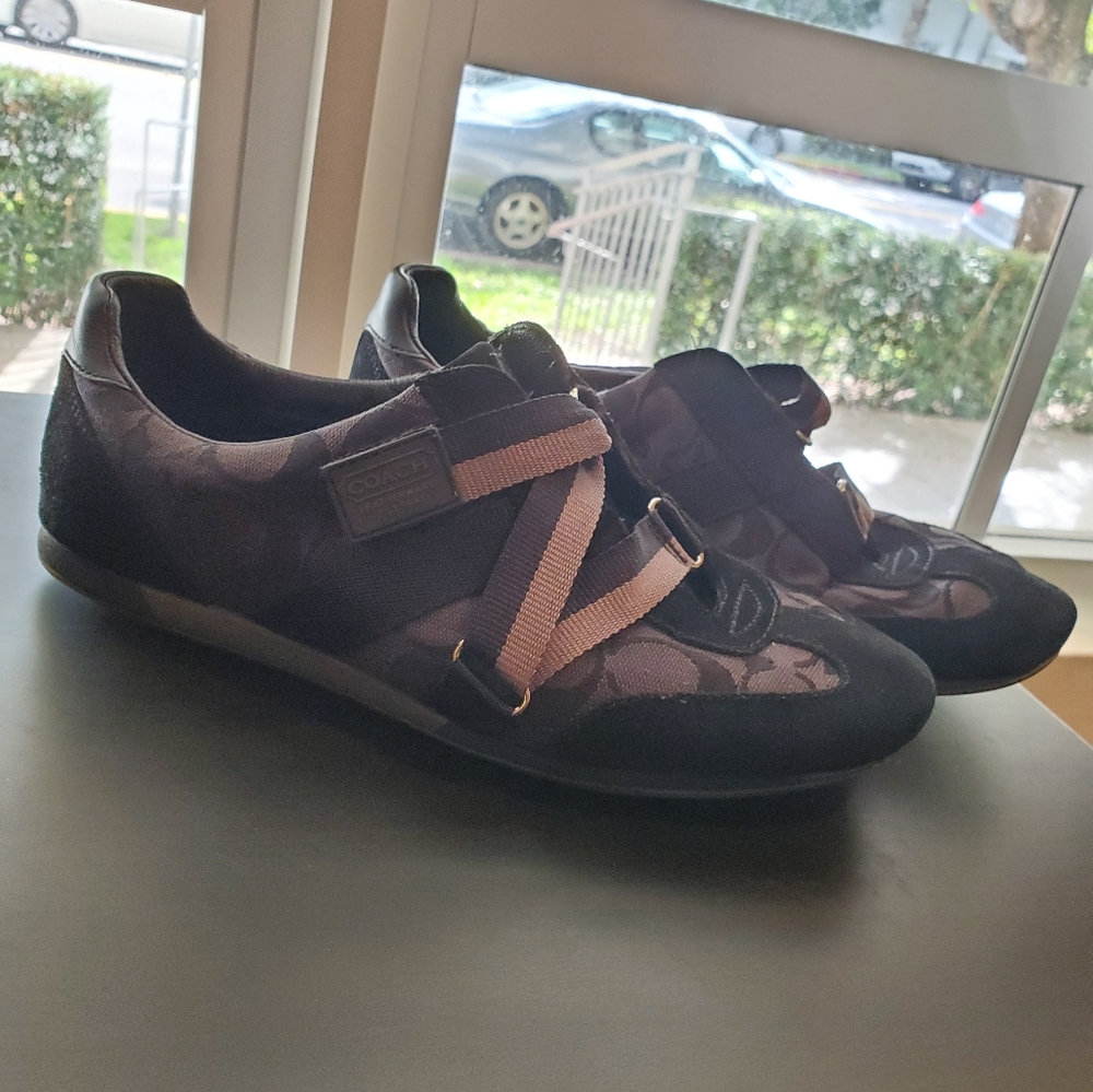 COACH monogram varsity sneaker